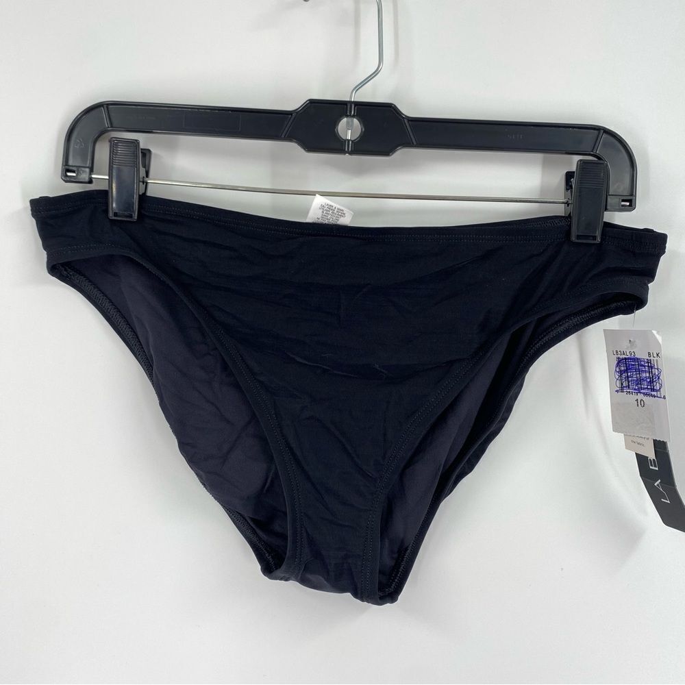La Blanca Women’s Black Bikini Bottom size 10